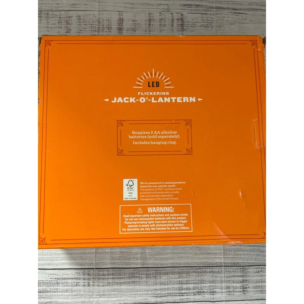 Hyde and Eek LED Flickering Metal Jack-O-Lantern 12